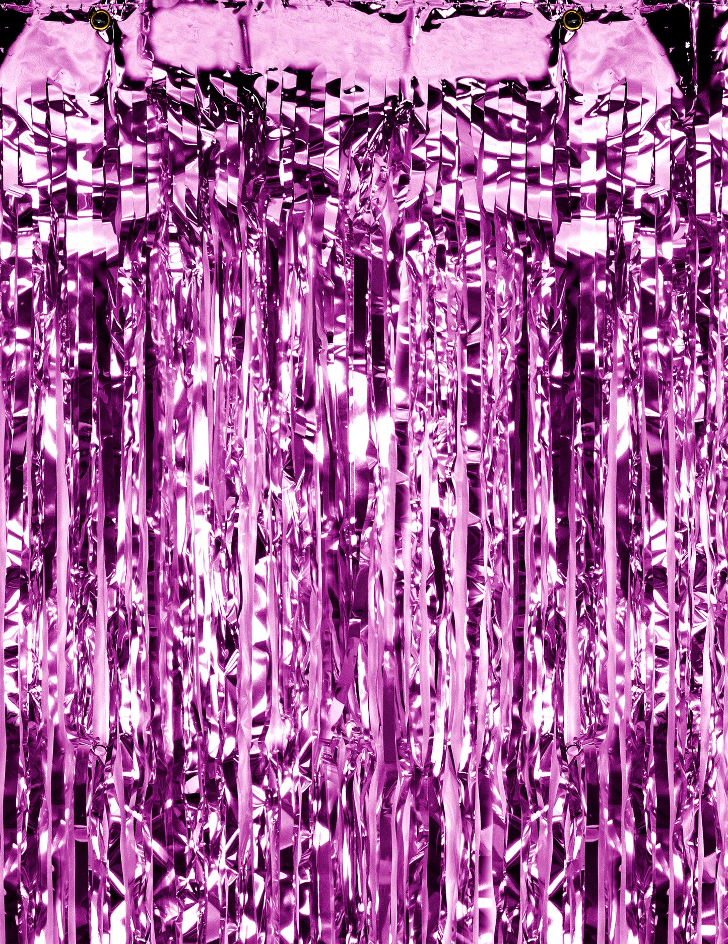 Détail de la texture scintillante du rideau scintillant à frange pour décoration