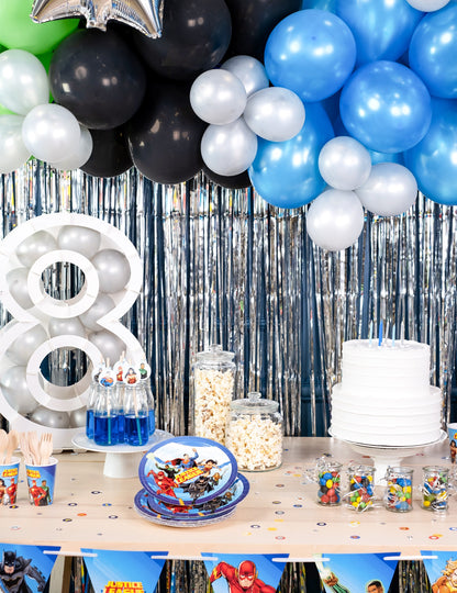 Srebrna pjenušava zavjesa 91 x 244 cm