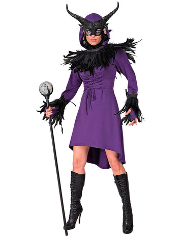 Ženska ljubičasta srednjovjekovna gotička haljina