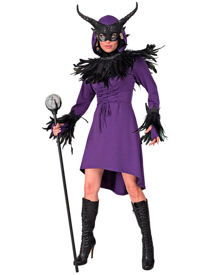 Ženska ljubičasta srednjovjekovna gotička haljina