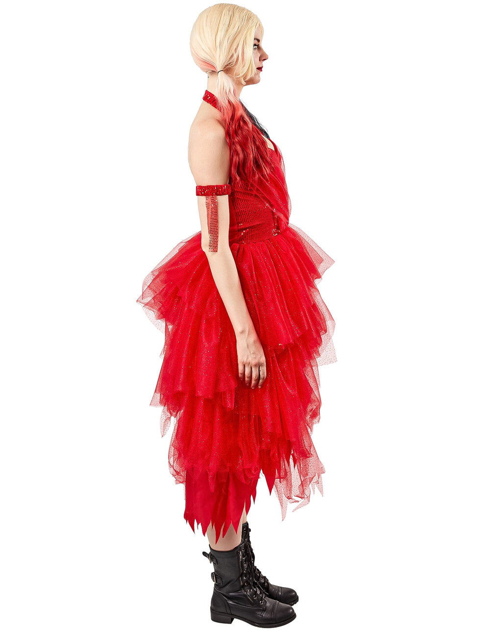 Autre vue de profil de la robe rouge Harley Quinn Suicide Squad 2