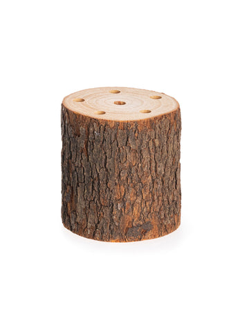 Drveni stalak za suho cvijeće 10 x 10 cm 6 rupa