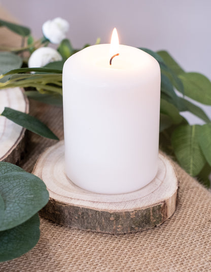 Rondin de bois naturel 10 à 12 cm pour décoration mariage