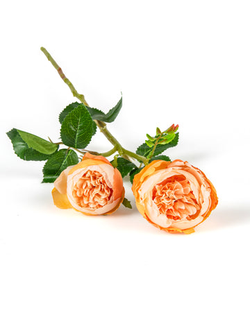 Umjetne breskvaste ruže na stabljikama 46 cm za vjenčani buket