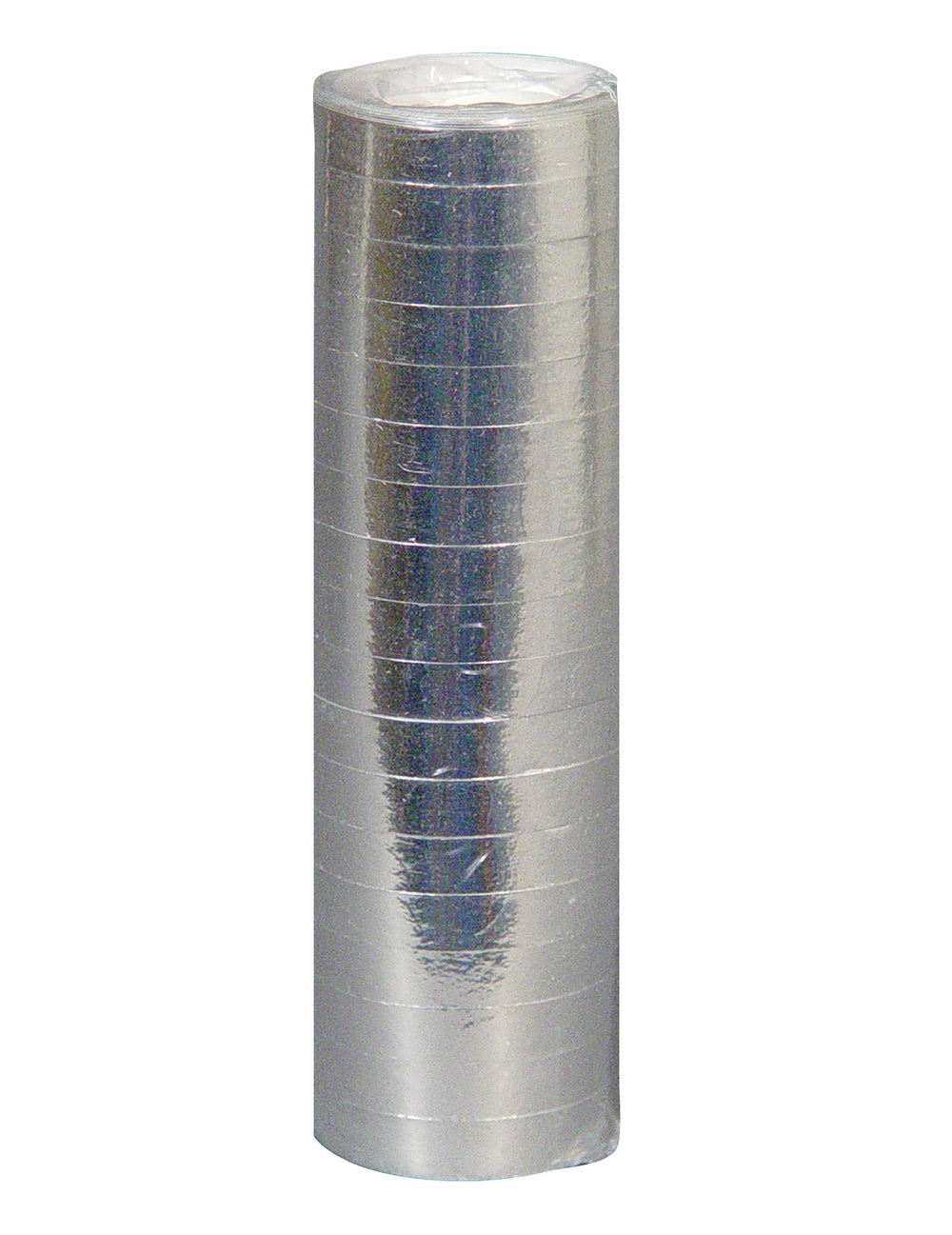 Rouleau de serpentins argentés pour fête argent brillant