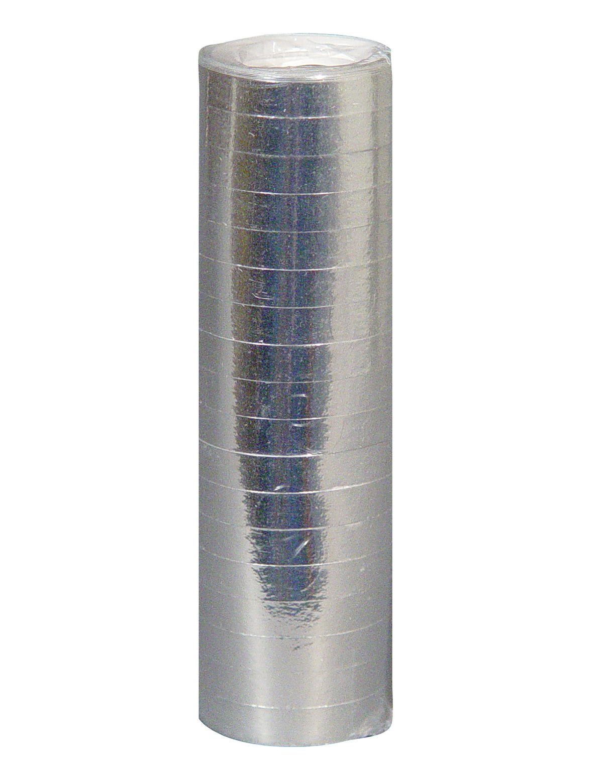 Rouleau de serpentins argentés pour fête argent brillant