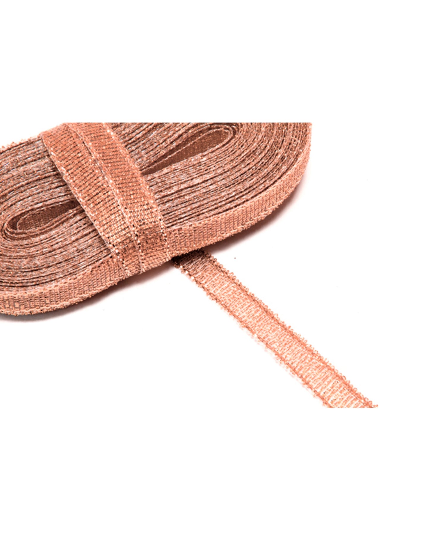 Metalna traka ružičastog zlata 6 mm x 10 m za dekoraciju
