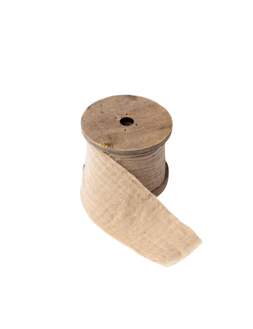 Bež pamučna gaza vrpca 4.5 cm x 3 m boemski stil