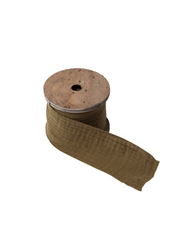 Kaki pamučna gazasta vrpca 4.5 cm x 3 m boemski ukras