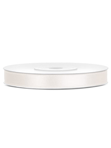 Krema satenska vrpca 0,6 cm x 25m