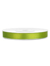 Ruban satin de décoration pour loisirs créatifs vert pomme