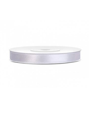 Bijela satenska vrpca 0,6 cm x 25 m