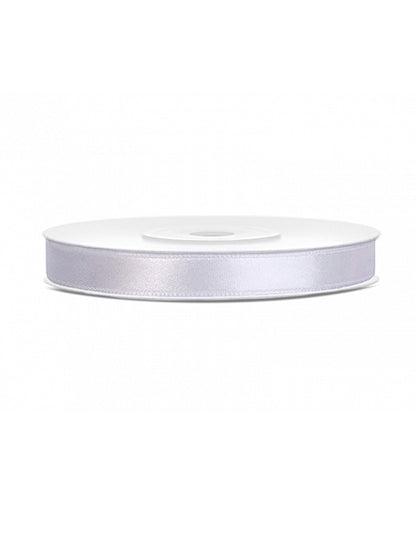 Bijela satenska vrpca 0,6 cm x 25 m