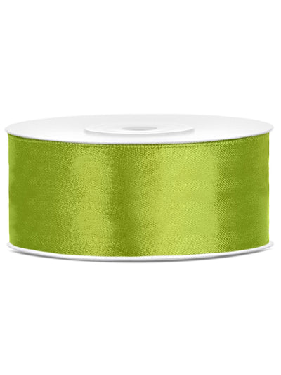 Nœud sur un paquet cadeau du ruban satin de fête pour décoration
