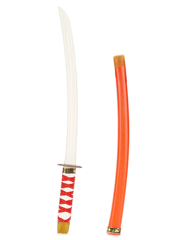 Ninja sablja u crvenoj plastičnoj djetetu