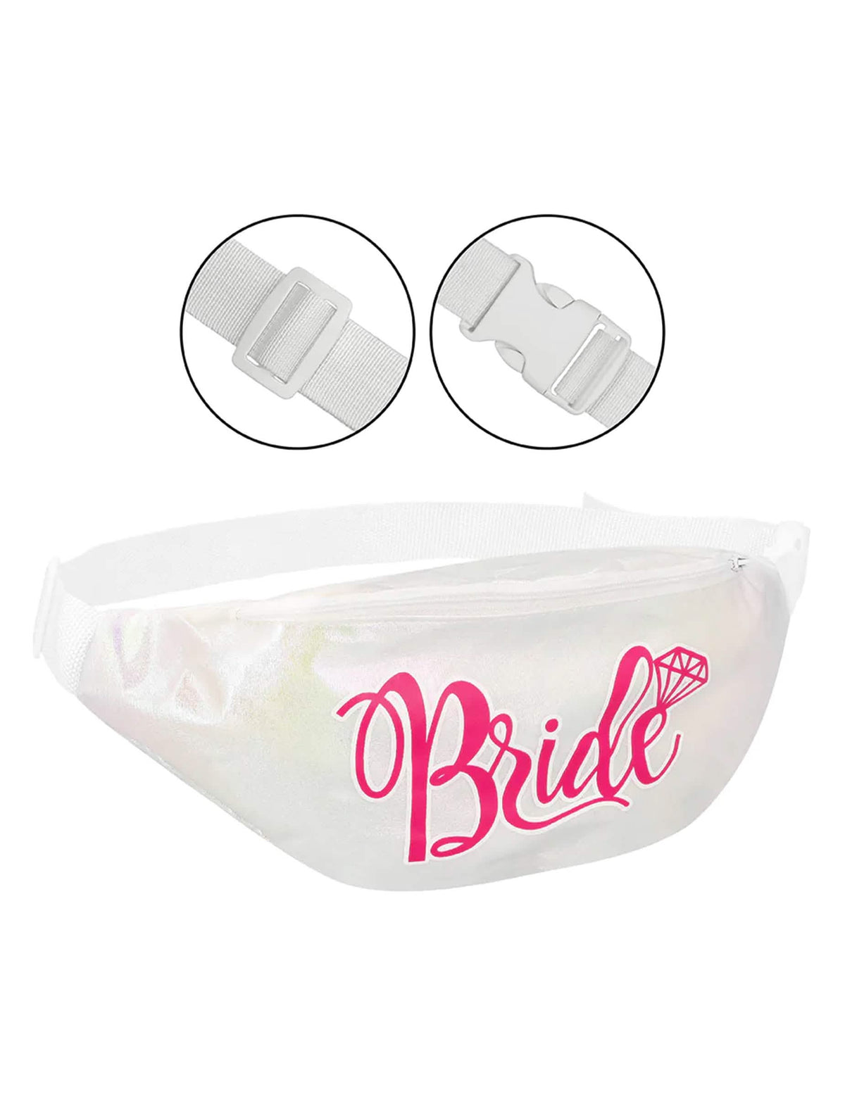 Torbica oko struka Bride, bijela, za odrasle