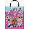 Sac cadeaux en plastique LOL Surprise pour enfant rose et bleu