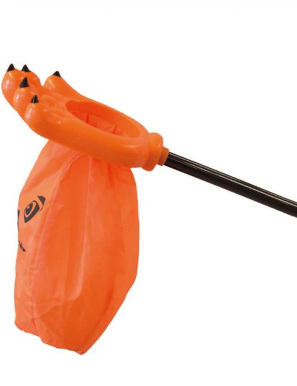 Sac main citrouille Halloween pour enfant orange avec manche noir