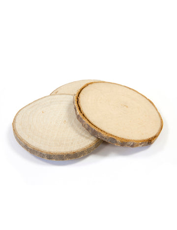 4 drvena diska s karticama s mjestima 5.5 cm rustikalni ukras