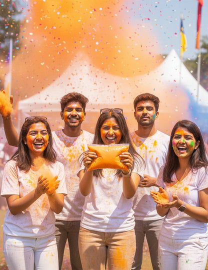 500 g vrećica fluorescentnog narančastog praha za Holi efekt