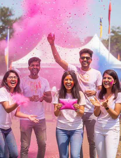 Vrećica od 500 g fluorescentnog ružičastog praha za Holi efekt