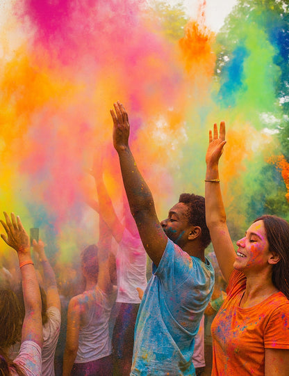 Vrećica od 500 g fluorescentnog ružičastog praha za Holi efekt