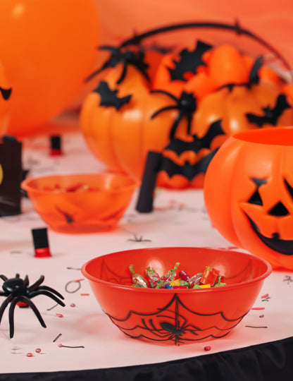 Halloween narančasta plastična zdjela s bombonima