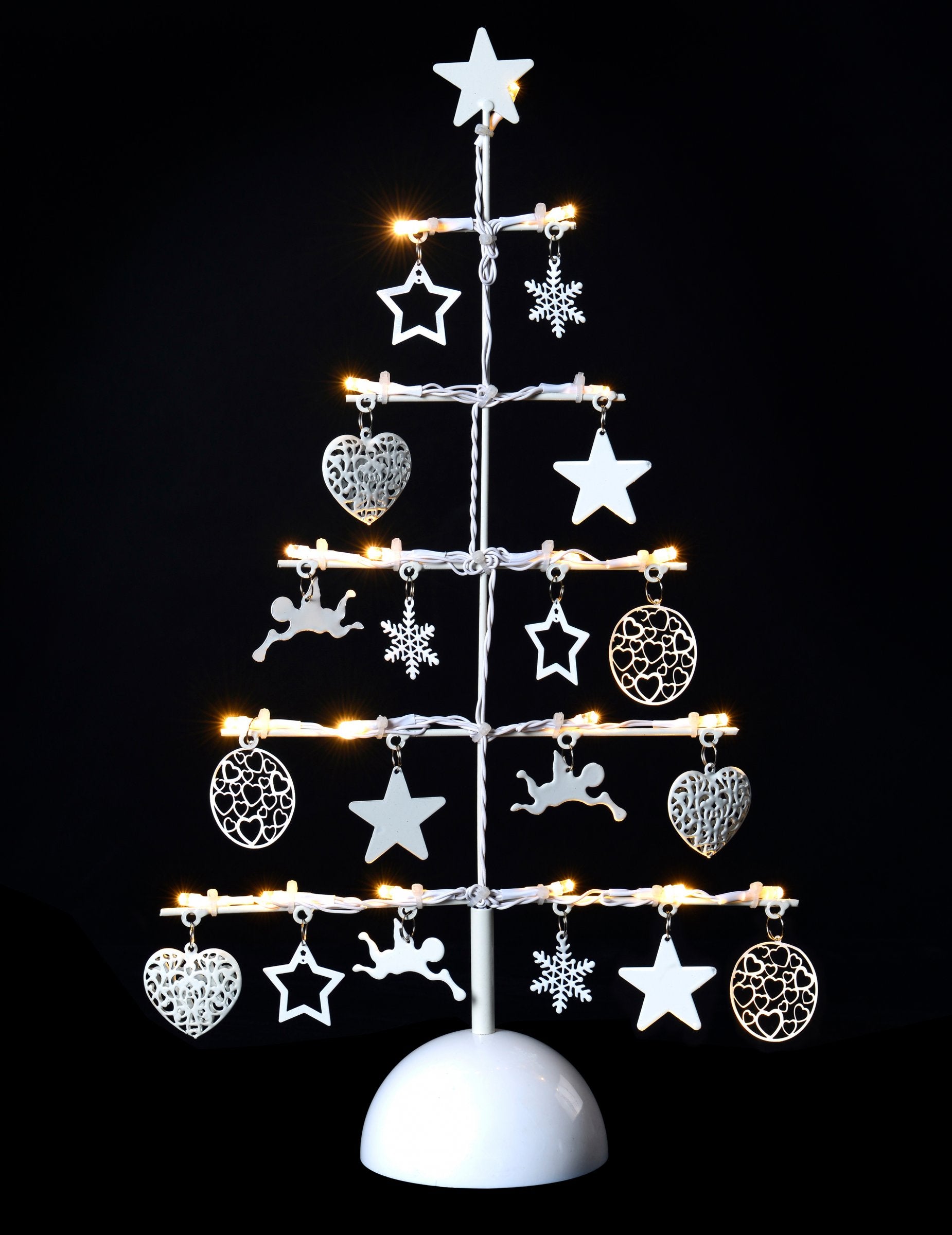 Décoration sapin lumineux pour la maison blanc à 19 led