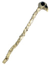 Sceptre crâne corbeau médecin de la peste pour adulte beige aspect os vieilli