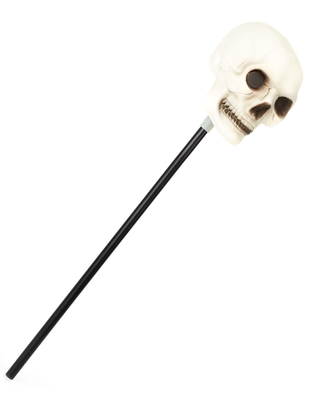 Žezlo s lubanjom halloween za odrasle bijela i crna