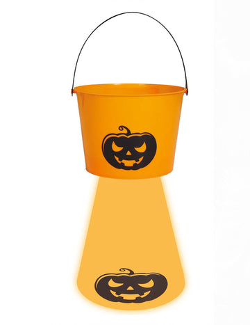 Narančasta bundeva svjetlosna kanta za bombone