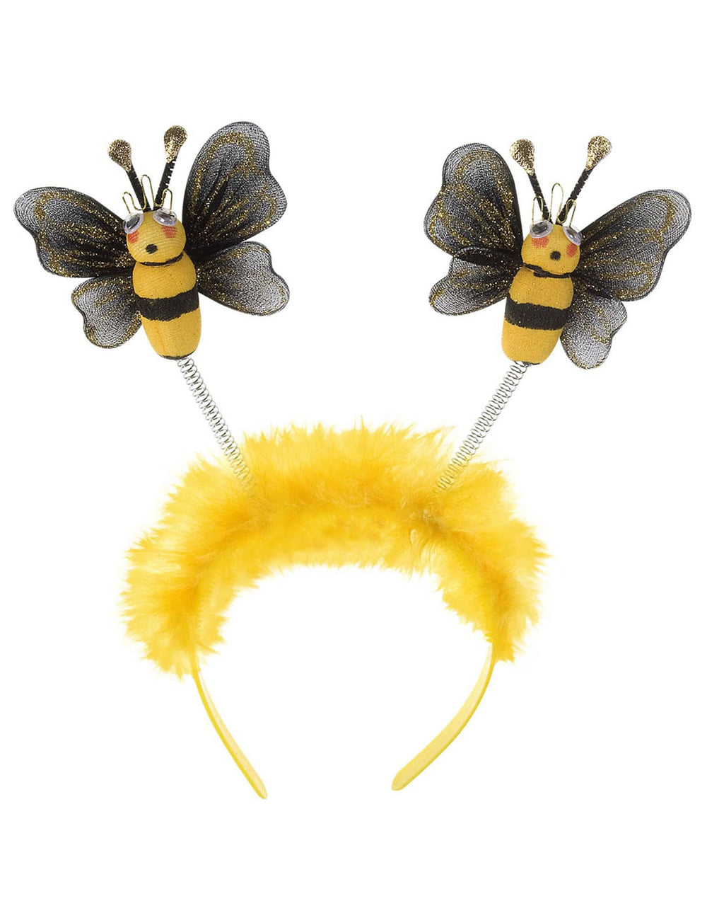 Vue de face du serre-tête abeille