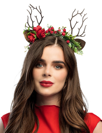 Traka za glavu od cvjetnih rogova jelena za odrasle