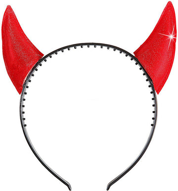 Reflektirajuća traka za glavu s vražjim rogovima za Noć vještica za odrasle