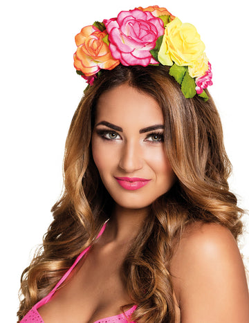 Šarene cvjetne trake za glavu žena