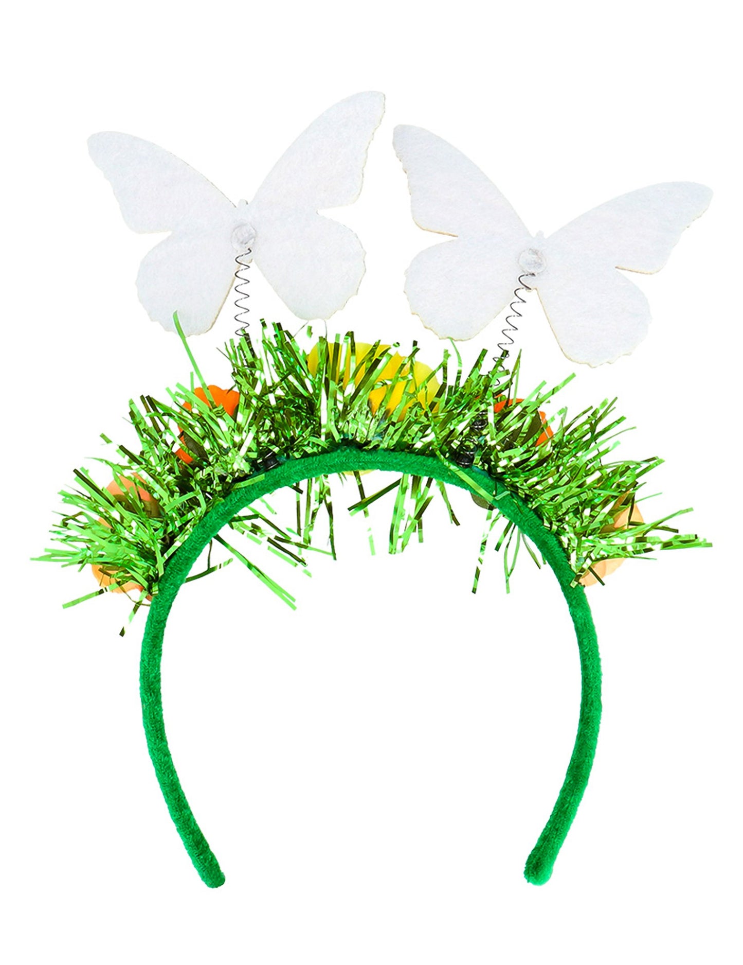 Traka za glavu za odrasle s cvijetom i leptirom