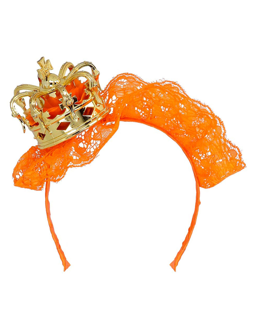 Vue de face du serre-tête mini couronne pour adulte