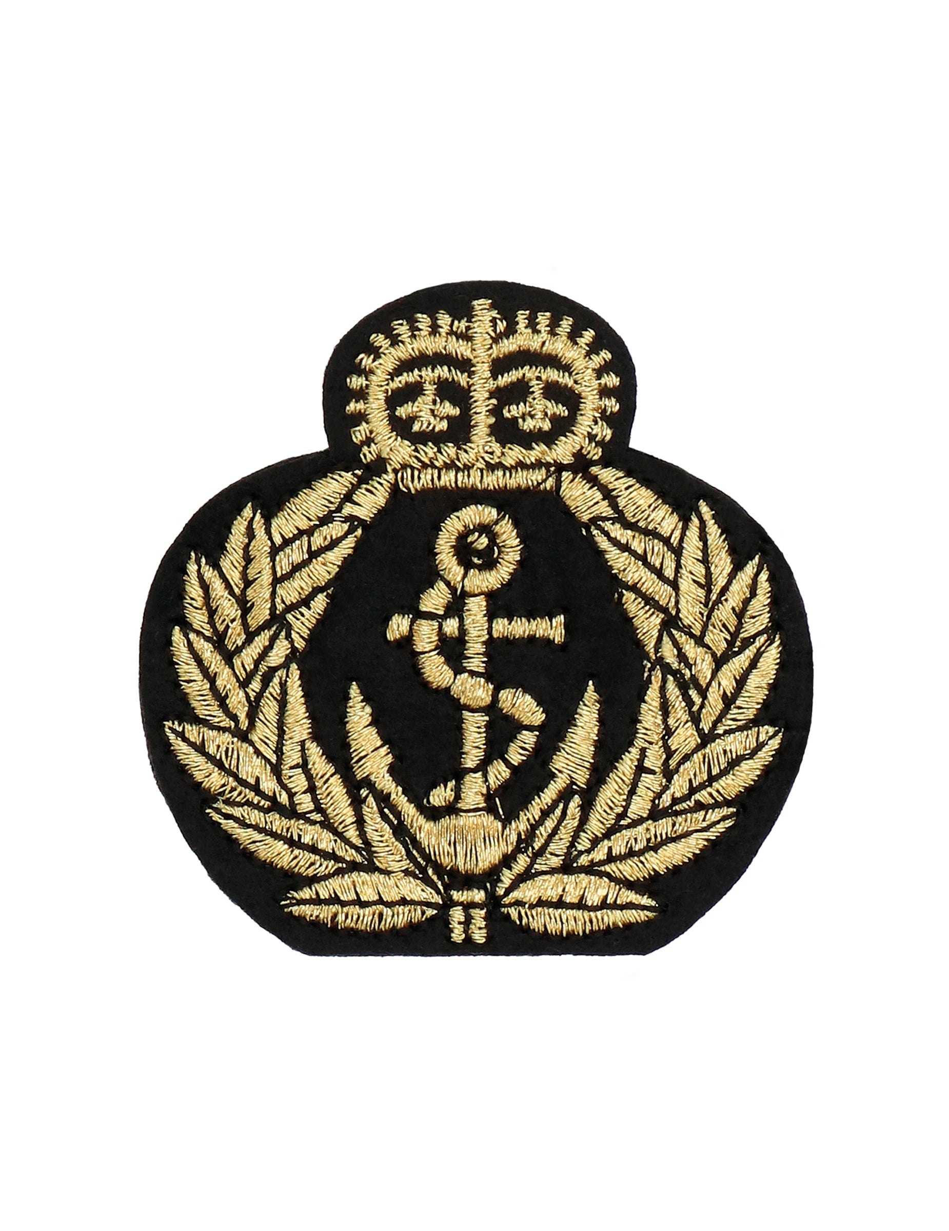 Écusson brodé doré du set accessoires capitaine pour adulte