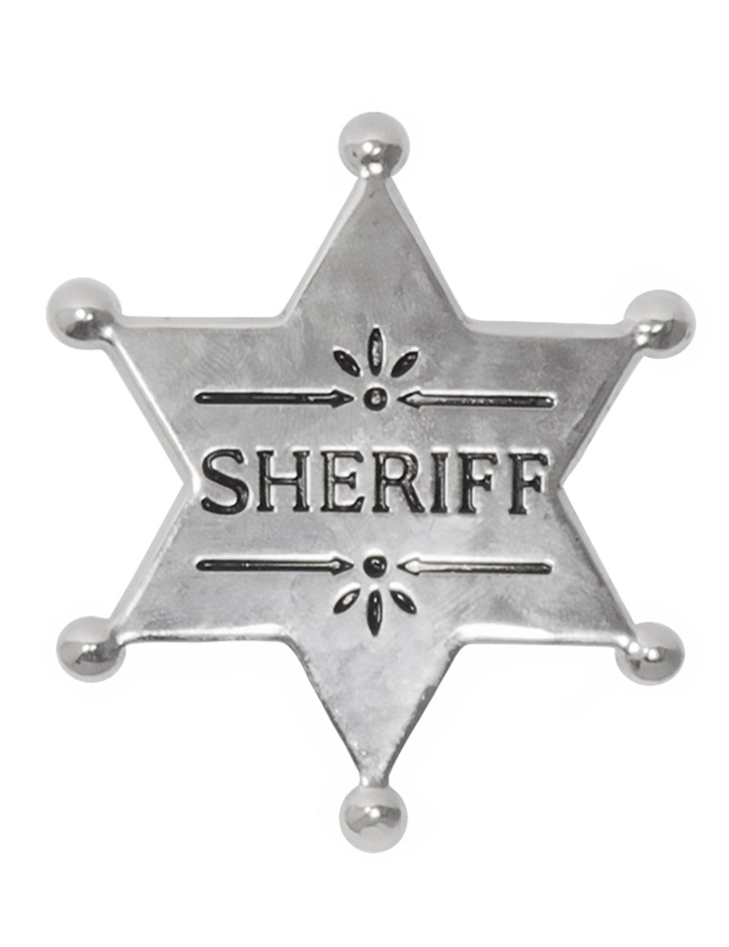 Étoile de shérif argentée du set d'accessoires de cowboy