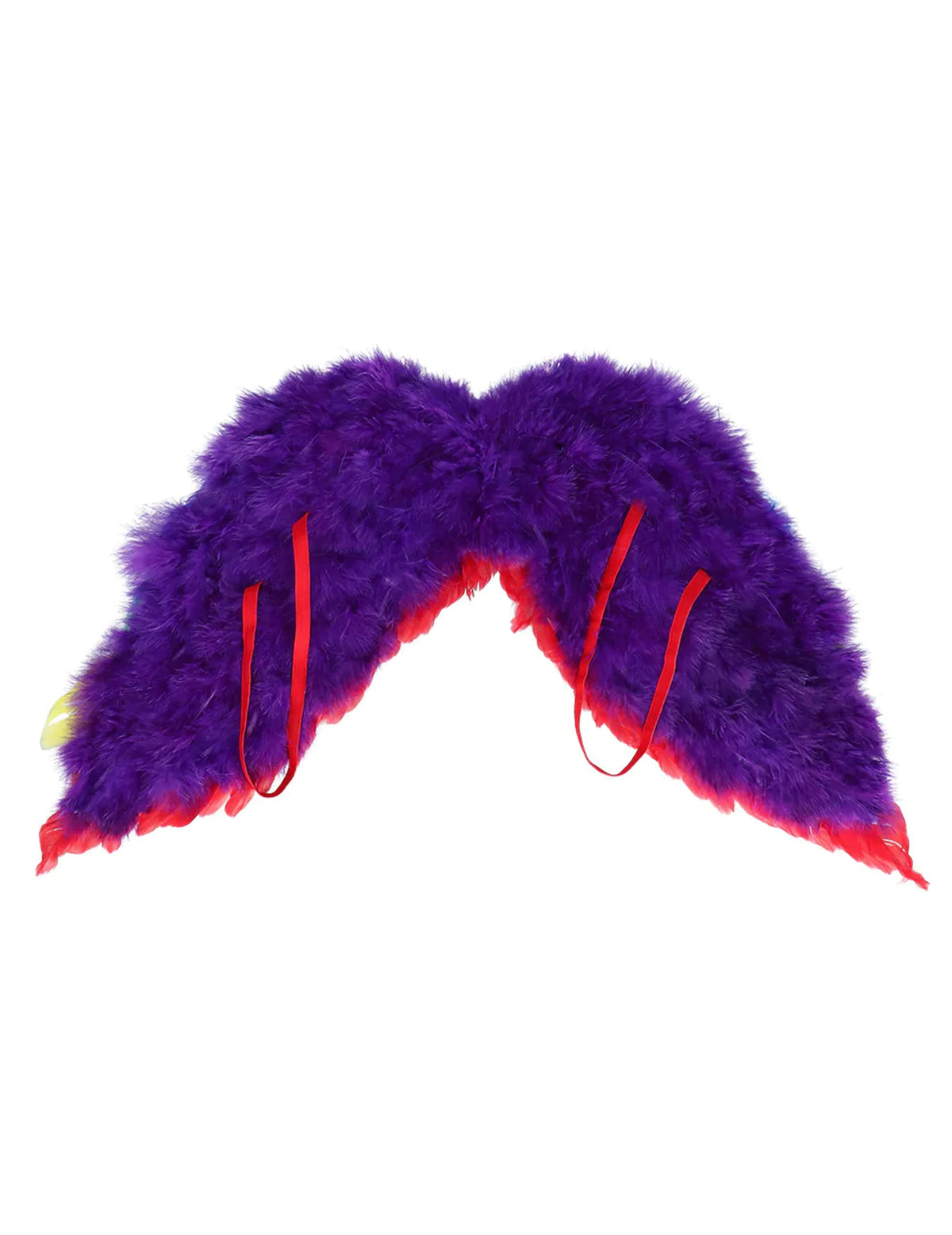 Détail des élastiques de fixation des ailes du set d'ange arc en ciel