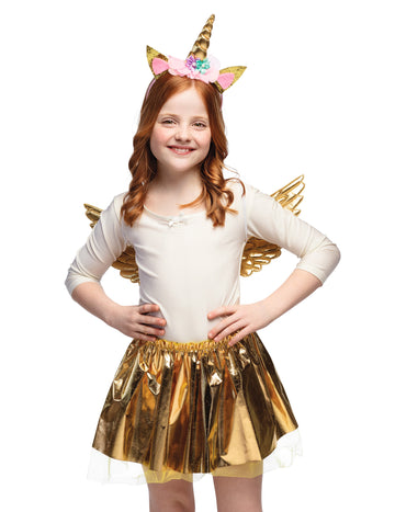 Dječji zlatni jednorog set