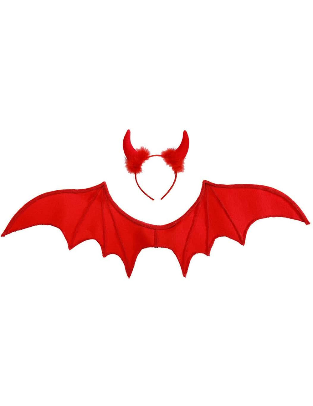 krila i rogovi crvenog seta demon halloween