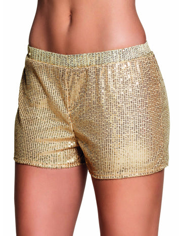 Ženske zlatne šljokice Shorty