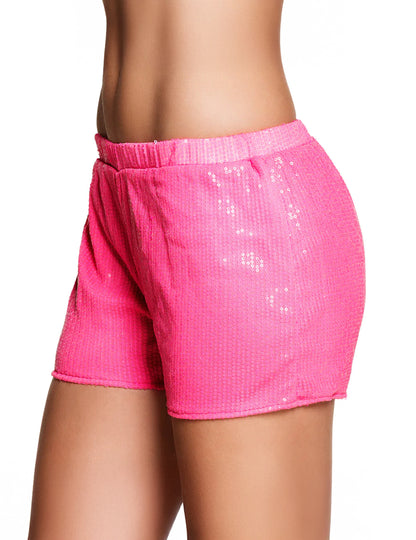 Fluo fluo rose šljokice shorty