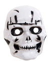 Masque squelette-tête de mort pour enfant blanc et noir