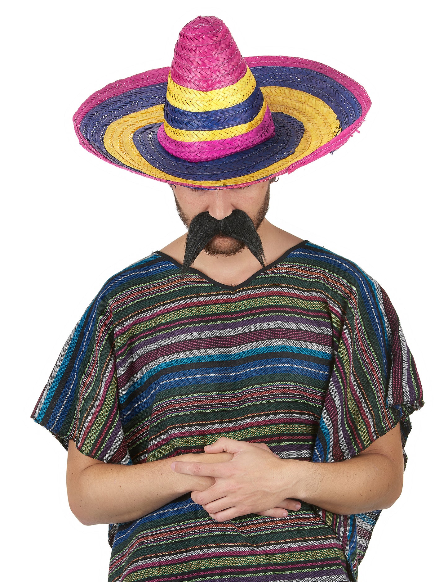 Raznobojni slamnati sombrero za odrasle