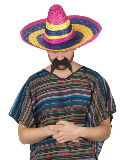 Raznobojni slamnati sombrero za odrasle