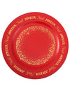 Sous-assiette Noël Étincelant rouge 33 cm