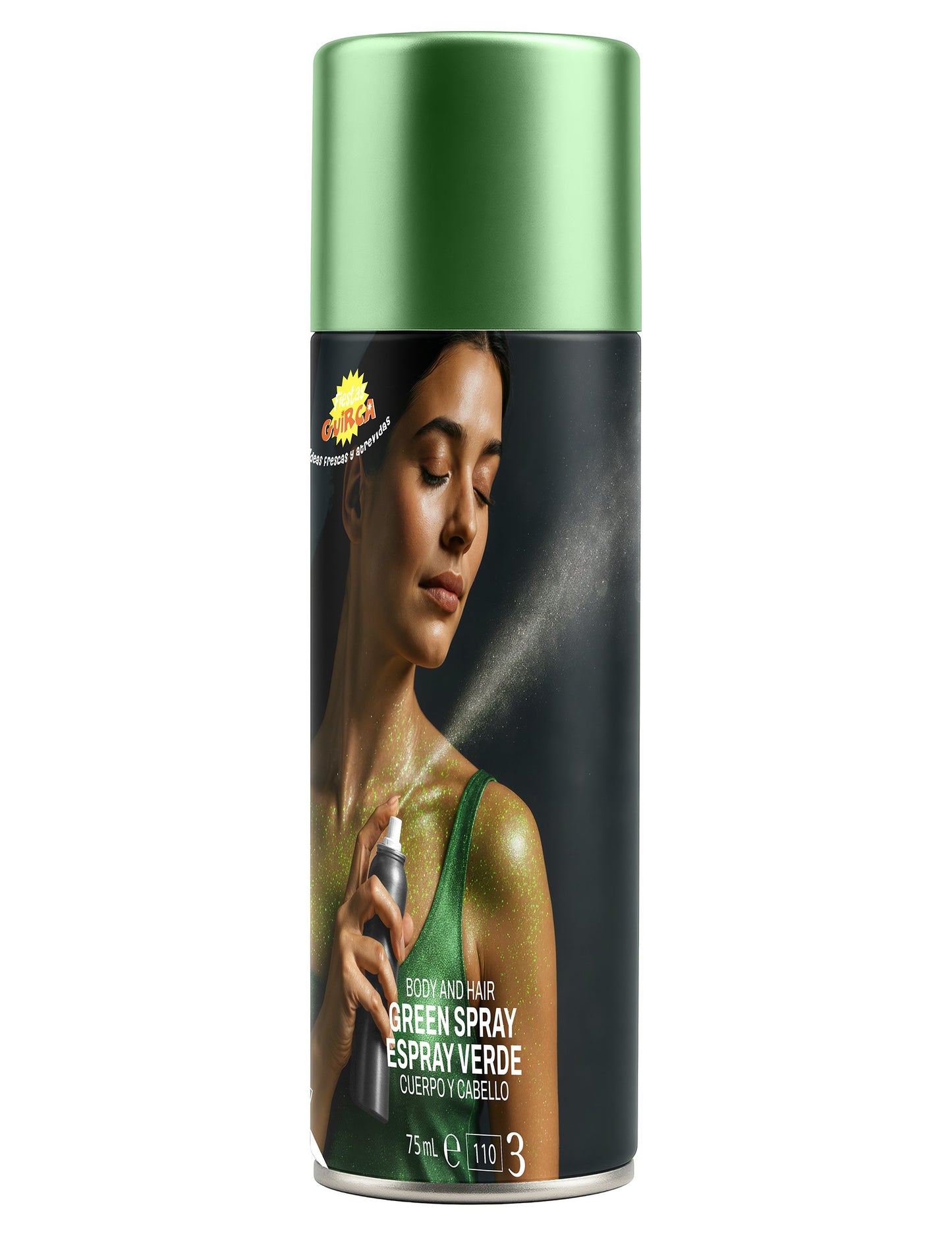 Glitter karoserijski sprej zeleno 75 ml