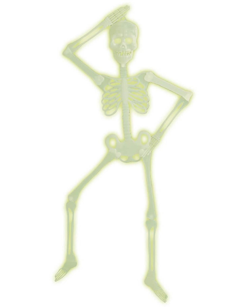 Zglobni fosforescentni zeleni skeleton za halloween